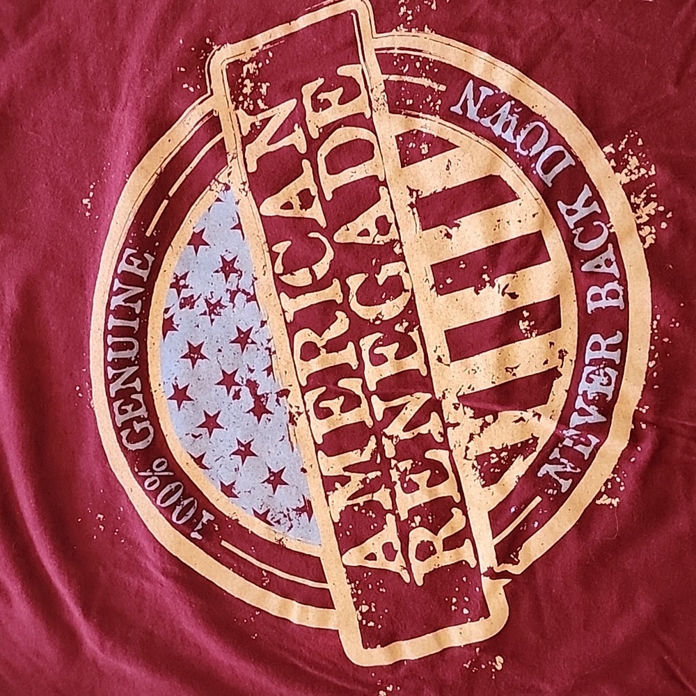 Grunt Style women's XXL tshirt dark red American Renegade